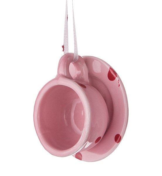 Елочная игрушка "Кружка розовая" - фото 15252