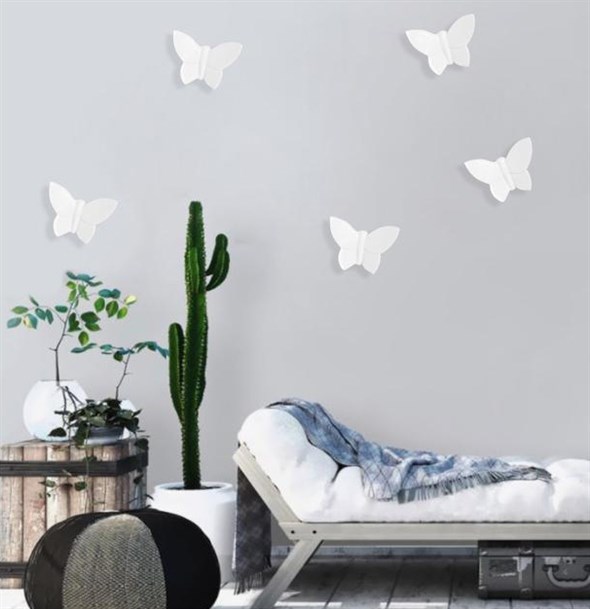 Декор настенный "Бабочки", набор из 5 штук - фото 32973