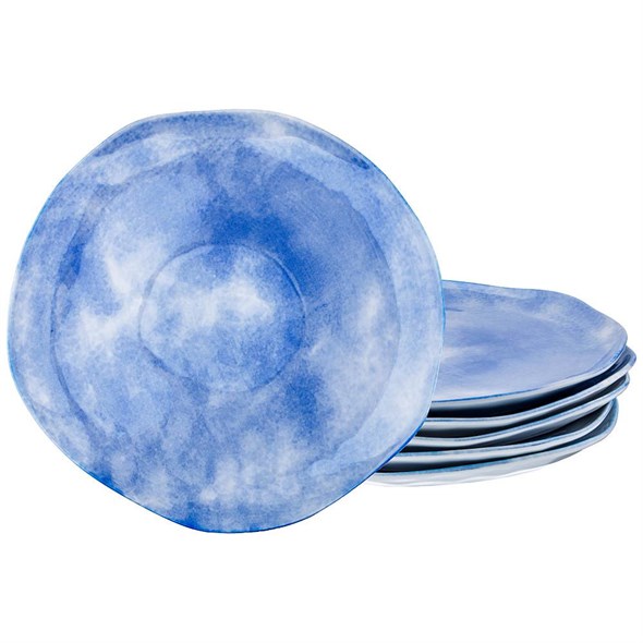 Набор тарелок обеденных lefard "Парадиз" 6 шт. 26 см голубая лагуна  - фото 35036