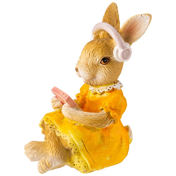 Статуэтка "кролик в наушниках" 7х5х8,5 см - фото 36299