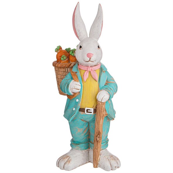 Фигурка "кролик в костюме" 13*10*33 см. - фото 36553