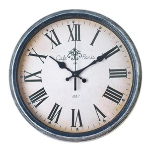 Часы настенные серебристые 35 см плавный ход
