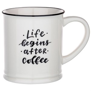 Кружка &quot;Жизнь начинается после кофе&quot; 300 мл
