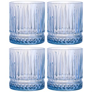 Набор стаканов из 4 шт  "Линии" blue 310мл