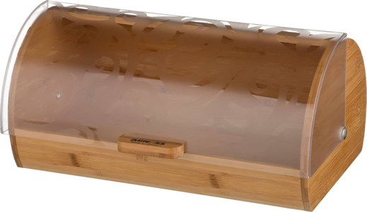 Хлебница agness "Кантри" деревянная с пластиковой крышкой 36*21*17 см. 
