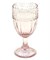 Бокал "Кружево" розовый 250 мл из цветного стекла - фото 18149