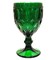 Бокал "Кружево" зеленый 270 мл из цветного стекла - фото 28489