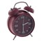 Часы-будильник бордовые - фото 29451