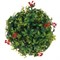 Искусственный цветочный шар зеленый 23 см - фото 32179