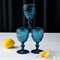 Набор бокалов стеклянных «Ла-Манш», 250 мл, 6 шт, цвет синий - фото 33372