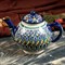 Чайник Риштанская Керамика "Узоры", 1000 мл, синий - фото 33388