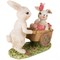 Статуэтка "кролики и тележка" 13,5х6,5х12 см - фото 36270