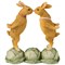 Статуэтка "кролики на капусте" 13х6х15 см - фото 36276