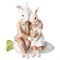 Статуэтка "кролики романтик" 13х7х14 см - фото 36335