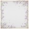 Наперон "цветы" 71х71см ,белый, 100% хлопок,твил - фото 36686