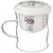 Кружка стеклянная с фарфоровым ситом "лаванда2" 420 мл - фото 36755