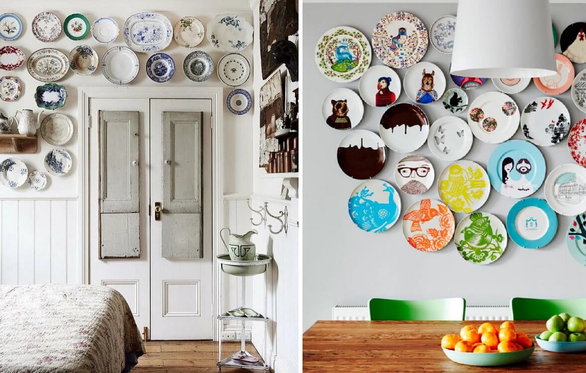 Тарелки на стену - идеи красивого украшения. 90 фото оригинального декора