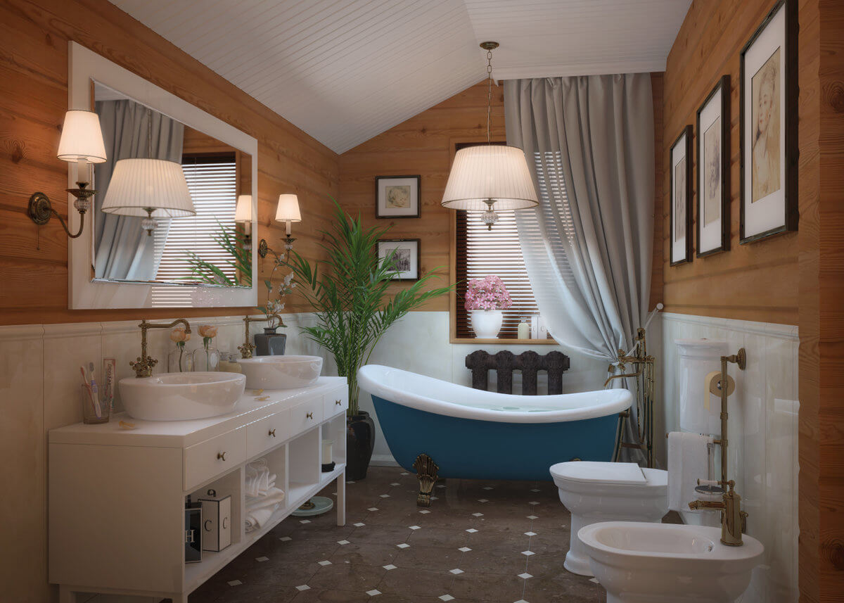Дизайн ванной комнаты, идеи дизайн проектов ванных с фото