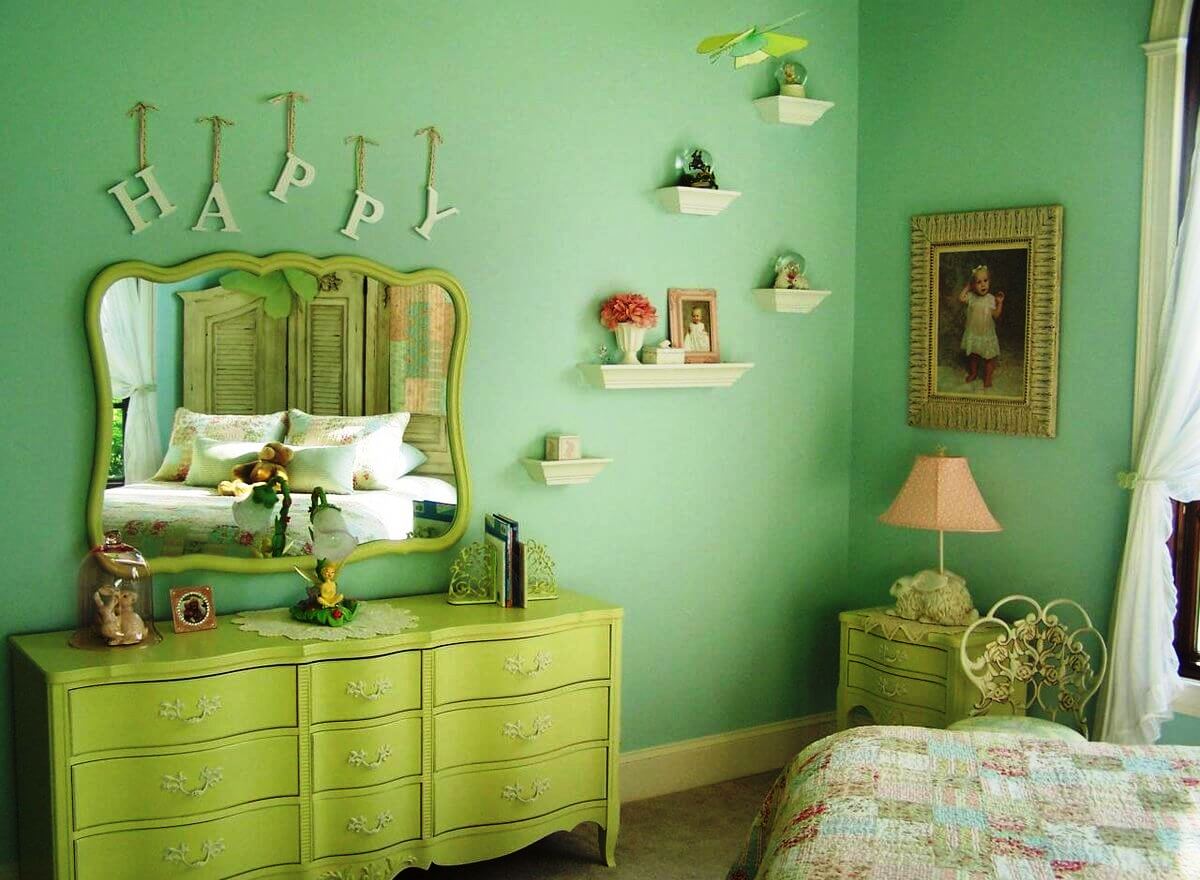 детская мебель оливкового цвета