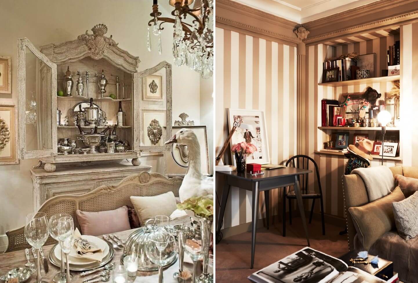 Французский шик в интерьере ❤️ Современные гостиные, кухня, столовая, ванная во французском стиле