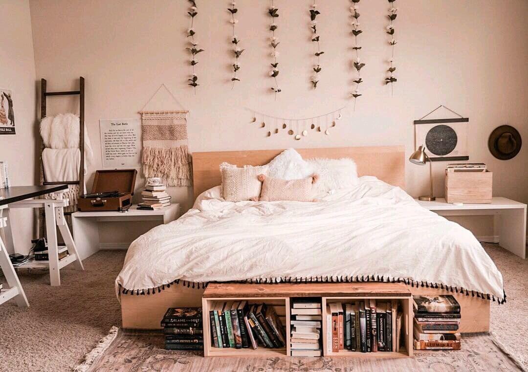 Ниши из гипсокартона в спальне: фото красиво оформленной стены, интерьер с подсветкой