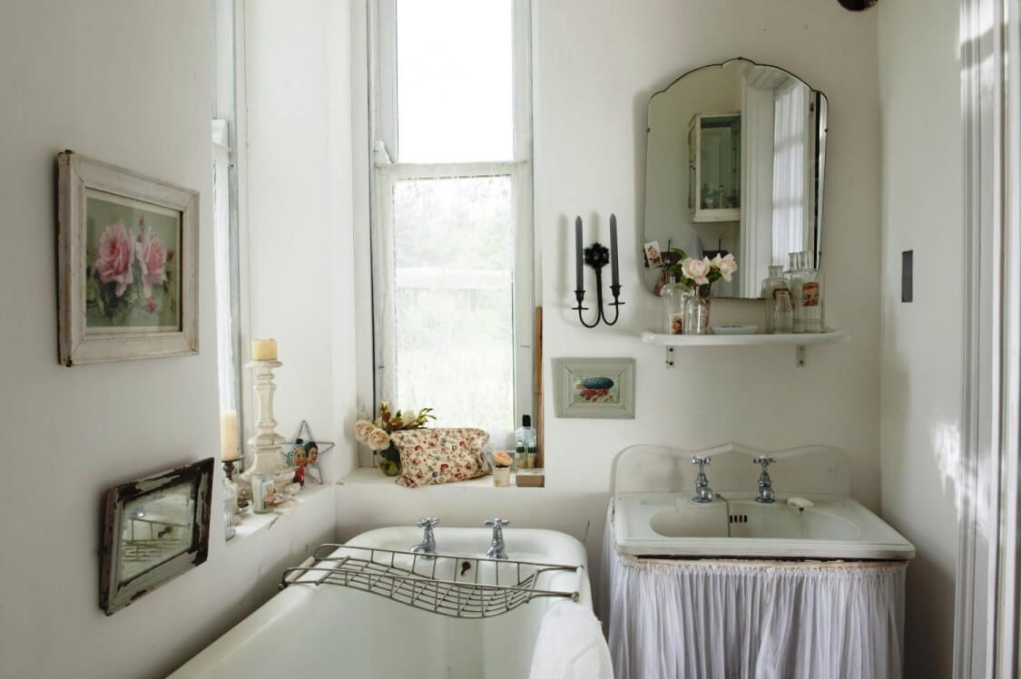 Ванная комната в стиле шебби Шик