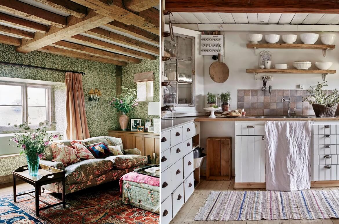 Деревенский стиль в интерьере: французский стиль для деревянного дома. Загородный дом в деревенском стиле — фото внутри