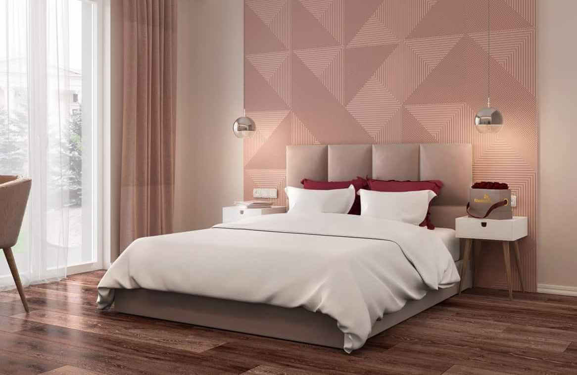Modern Bedroom Dusty Pink